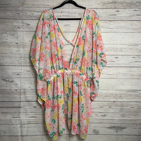 Time and True Lightweight Floral Tunic, Size 3XL - Picture 6 of 6